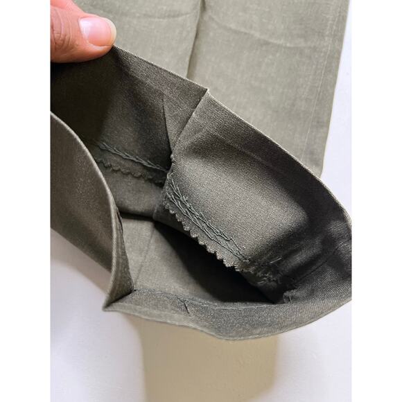 Vintage Military Dress Trousers Olive Green Straight Ideal Zipper KL Sayles 30 - Picture 13 of 14